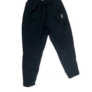 Black on black Nike track pants